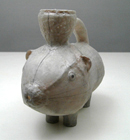 pink animal with vessel
